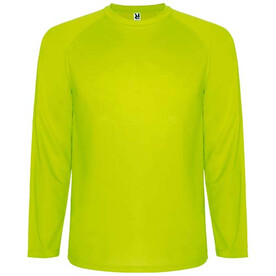 Montecarlo Langarm Sport-Shirt für Männer, Fluor Yellow bedrucken, Art.-Nr. R04151C1 Montecarlo Langarm Sport-Shirt für Männer, Fluor Yellow bedrucken, Art.-Nr. R04151C1