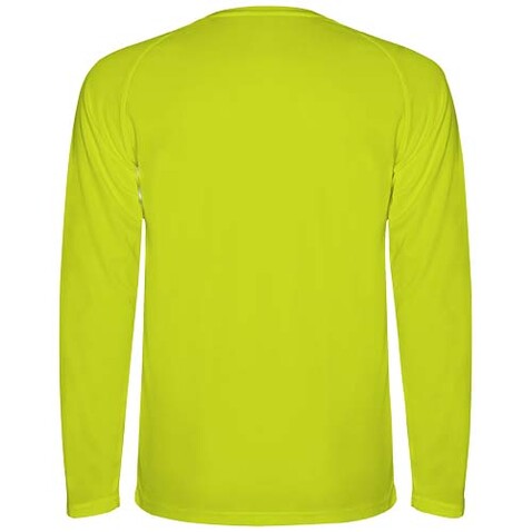 Montecarlo Langarm Sport-Shirt für Männer, Fluor Yellow bedrucken, Art.-Nr. R04151C1