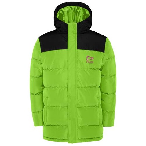 Tallin Steppjacke für Kinder, limone, schwarz bedrucken, Art.-Nr. K5075C2H