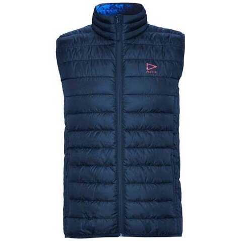 Oslo isolierter Bodywarmer für Kinder, Navy Blue bedrucken, Art.-Nr. K50921RM