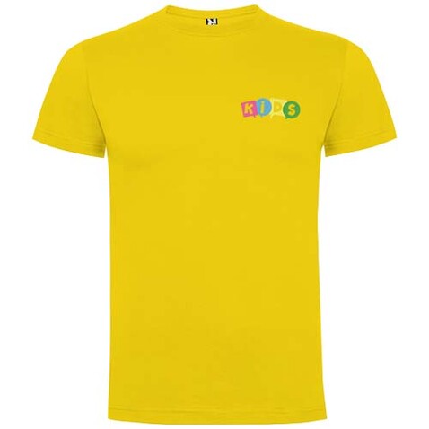 Dogo Premium T-Shirt für Kinder, gelb bedrucken, Art.-Nr. K65021BC