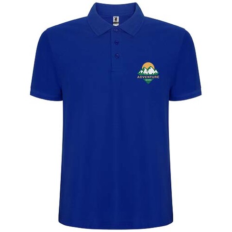 Pegaso Premium Poloshirt für Kinder, blau bedrucken, Art.-Nr. K66094TJ