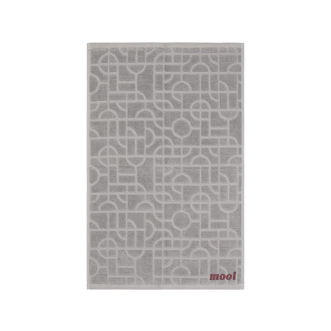 VINGA Verso Handtuch aus OCS Bio-Baumwolle, 4er-Set grau bedrucken, Art.-Nr. V4500402 VINGA Verso Handtuch aus OCS Bio-Baumwolle, 4er-Set grau bedrucken, Art.-Nr. V4500402