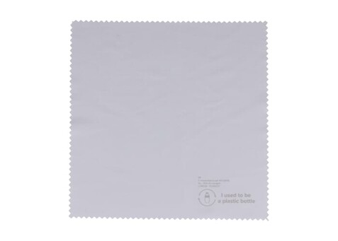 R-PET Sublim Mikrofasertuch 15 x 15cm - Weiss bedrucken, Art.-Nr. LT86726-N0001