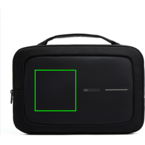 XD Design 14&quot; Laptop Tasche schwarz, grau bedrucken, Art.-Nr. P706.221