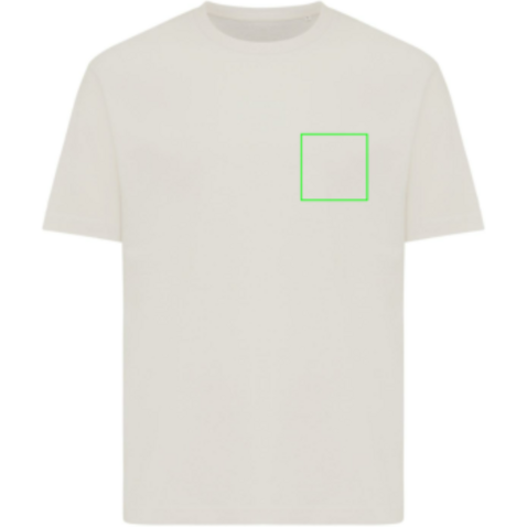 Iqoniq Teide T-Shirt aus recycelter Baumwolle ivory white bedrucken, Art.-Nr. T9105.040.XS