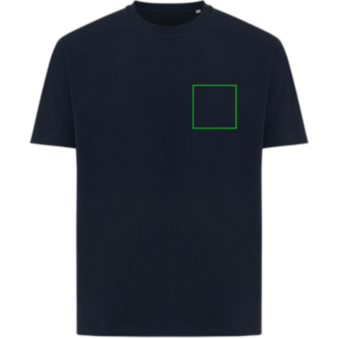 Iqoniq Teide T-Shirt aus recycelter Baumwolle navy blau bedrucken, Art.-Nr. T9105.002.XXXL