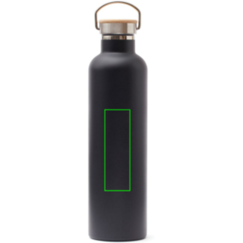 VINGA Miles Thermosflasche 1000 ml schwarz bedrucken, Art.-Nr. 5058