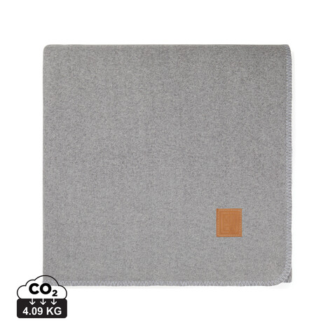 VINGA Moulton Decke aus GRS rPET grau, granite grey bedrucken, Art.-Nr. V4040502 VINGA Moulton Decke aus GRS rPET grau, granite grey bedrucken, Art.-Nr. V4040502