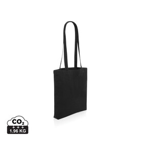 Impact Aware™ recycelte Baumwolltasche schwarz bedrucken, Art.-Nr. P762.541