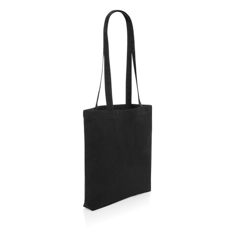 Impact Aware™ recycelte Baumwolltasche schwarz bedrucken, Art.-Nr. P762.541