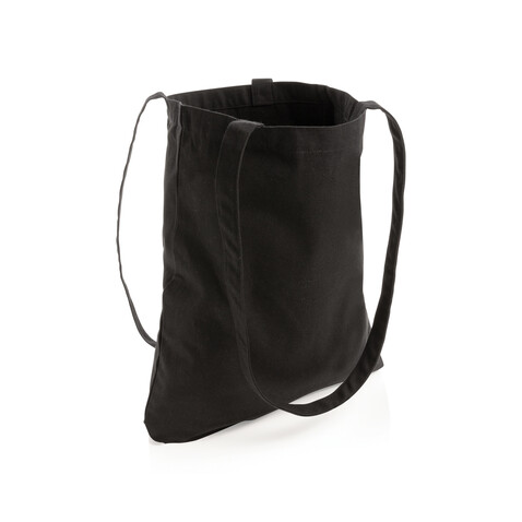 Impact Aware™ recycelte Baumwolltasche schwarz bedrucken, Art.-Nr. P762.541