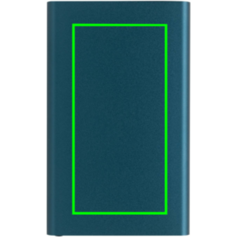 4.000mAh Type-C Powerbank aus RCS recyeltem ABS &amp; Aluminium blau bedrucken, Art.-Nr. P322.425