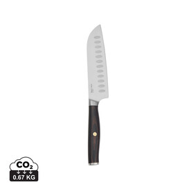 VINGA Tara Santoku-Messer aus Stahl Stahl, schwarz bedrucken, Art.-Nr. V2613209 VINGA Tara Santoku-Messer aus Stahl Stahl, schwarz bedrucken, Art.-Nr. V2613209
