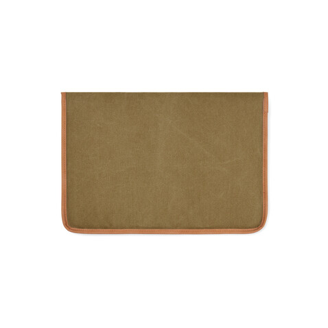 VINGA Bosler 14" Laptop-Tasche aus GRS recyceltem Canvas grün bedrucken, Art.-Nr. V7880307 VINGA Bosler 14" Laptop-Tasche aus GRS recyceltem Canvas grün bedrucken, Art.-Nr. V7880307