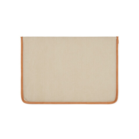 VINGA Bosler 16" Laptop-Tasche aus GRS recyceltem Canvas beige bedrucken, Art.-Nr. V7880419 VINGA Bosler 16" Laptop-Tasche aus GRS recyceltem Canvas beige bedrucken, Art.-Nr. V7880419