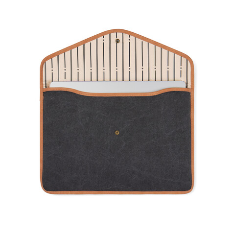 VINGA Bosler 16" Laptop-Tasche aus GRS recyceltem Canvas schwarz bedrucken, Art.-Nr. V7880401 VINGA Bosler 16" Laptop-Tasche aus GRS recyceltem Canvas schwarz bedrucken, Art.-Nr. V7880401
