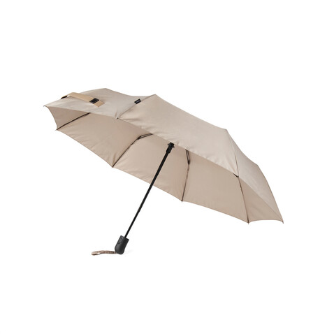 VINGA Baltimore AWARE™ RPET 21“ Regenschirm greige bedrucken, Art.-Nr. V850109