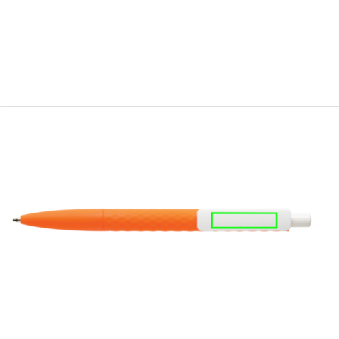 X3-Stift mit Smooth-Touch orange, weiß bedrucken, Art.-Nr. P610.968