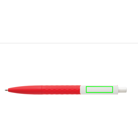 X3-Stift mit Smooth-Touch rot, weiß bedrucken, Art.-Nr. P610.964