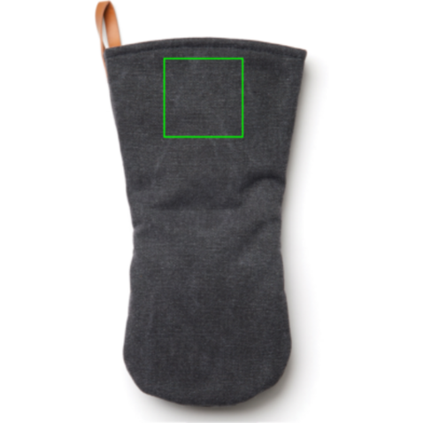 VINGA Asado Ofenhandschuh schwarz bedrucken, Art.-Nr. 4723