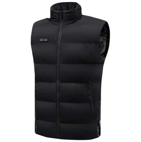 SCX.design G01 beheizbarer Bodywarmer mit Powerbank, schwarz bedrucken, Art.-Nr. 2PX13901