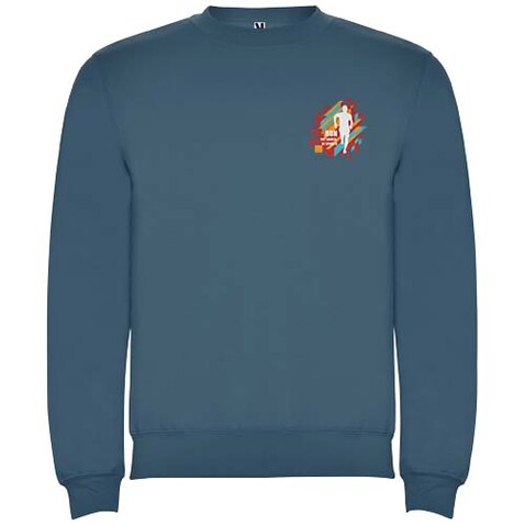 Clasica Sweatshirt mit Rundhalsausschnitt Unisex, Storm blue bedrucken, Art.-Nr. R10708V0