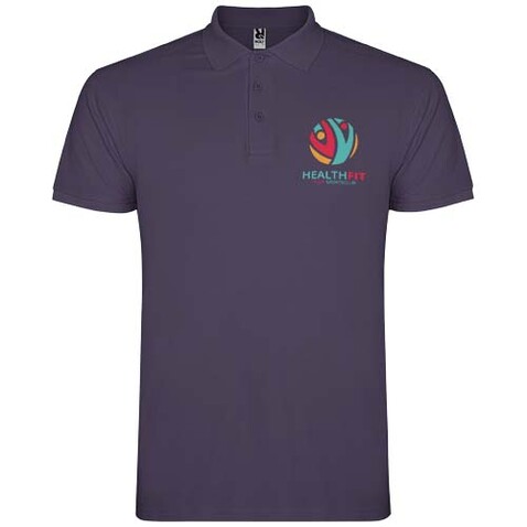 Star Poloshirt für Herren, fliederfarben bedrucken, Art.-Nr. R66382W5 Star Poloshirt für Herren, fliederfarben bedrucken, Art.-Nr. R66382W5