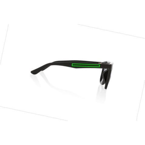 Weizenstroh Sonnenbrille schwarz bedrucken, Art.-Nr. P453.911