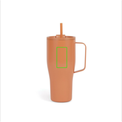 VINGA Eos Voyager 800ml Flasche aus RCS rec. Stainless-Steel orange, orange bedrucken, Art.-Nr. V4320408 VINGA Eos Voyager 800ml Flasche aus RCS rec. Stainless-Steel orange, orange bedrucken, Art.-Nr. V4320408