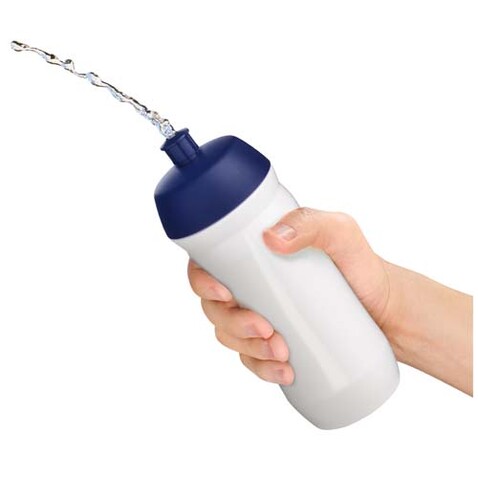 HydroFlex™ Clear 500 ml Squeezy Sportflasche, blau, klar mattiert bedrucken, Art.-Nr. 21044052