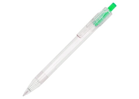 R-PET-Kugelschreiber - Transparent Grün bedrucken, Art.-Nr. LT80562-N0431