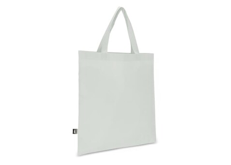 R-PET Tragetasche aus Non Woven mit kurzen Griffen 38 x 42cm 75g/m² - Weiss bedrucken, Art.-Nr. LT91327-N0001