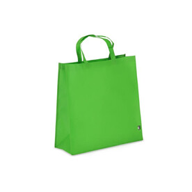 R-PET Tragetasche aus Non Woven 45 x 18 x 45cm 75g/m² - Hellgrün bedrucken, Art.-Nr. LT91329-N0032