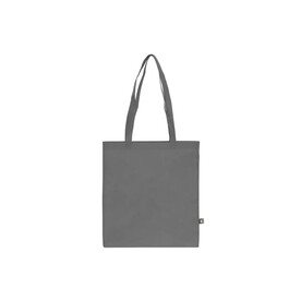 R-PET Tragetasche aus Non Woven mit langen Griffen 38 x 42cm 75g/m² - Grau bedrucken, Art.-Nr. LT91328-N0061