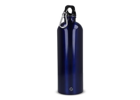 R-Edelstahl einwandige Flasche mit Karabiner 750ml - Dunkelblau bedrucken, Art.-Nr. LT98739-N0010