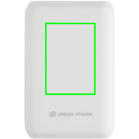 Urban Vitamin Alameda 10.000mAh 18W PD Powerbank weiß bedrucken, Art.-Nr. P322.703