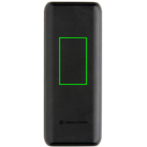 Urban Vitamin Pasadena 20.000mAh 18W PD Powerbank schwarz bedrucken, Art.-Nr. P322.751