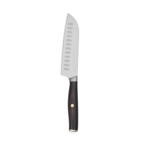VINGA Tara Santoku-Messer aus Stahl Stahl, schwarz bedrucken, Art.-Nr. V2613209