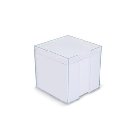 Notizzettel 10x10x10cm FSC in Würfelbox - Transparent bedrucken, Art.-Nr. LT91763-N0004