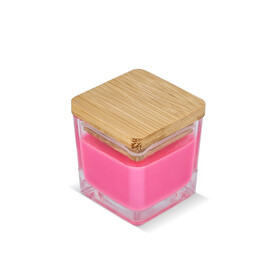 Chakra Kerze auf pflanzlicher Basis im Glasgefäß - Rosa bedrucken, Art.-Nr. LT90747-N0076