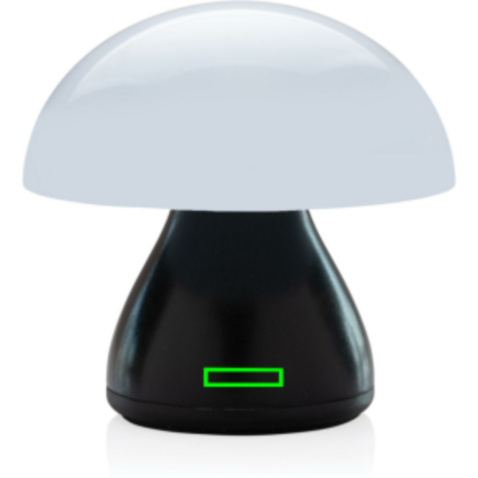Luming wiederaufladbare USB-Tischlampe aus RCS Kunststoff schwarz bedrucken, Art.-Nr. P513.741