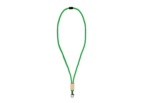R-PET Kordel-Lanyard - Grün bedrucken, Art.-Nr. LT95306-N0031