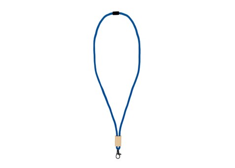 R-PET Kordel-Lanyard - Blau bedrucken, Art.-Nr. LT95306-N0011