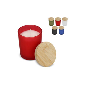 Scented candle in frosted glass jar bedrucken, Art.-Nr. LT90746