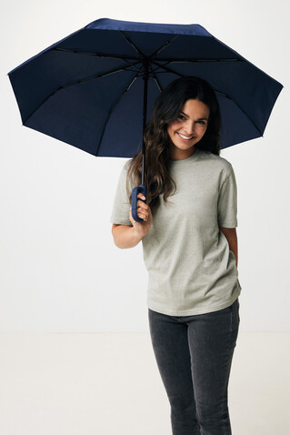 Yara 21“ AWARE™ rPET Regenschirm mit Karabiner navy blau bedrucken, Art.-Nr. P850.7125
