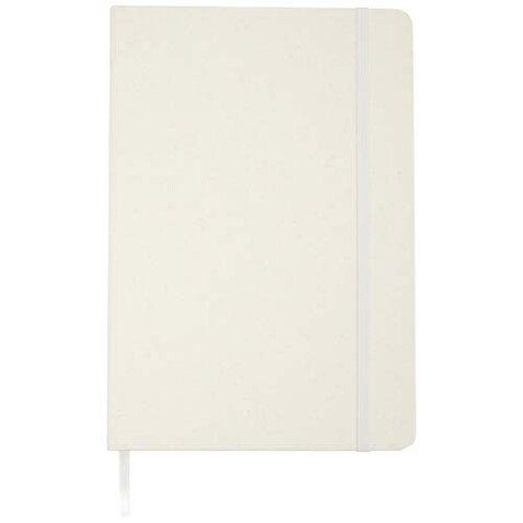 Bass A5 recyceltes Notizbuch, liniert, weiss bedrucken, Art.-Nr. 10736501