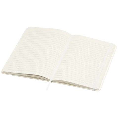 Bass A5 recyceltes Notizbuch, liniert, weiss bedrucken, Art.-Nr. 10736501