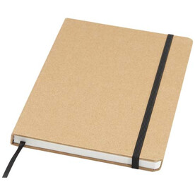 Holm A5 Notizbuch aus Steinpapier, liniert, beige bedrucken, Art.-Nr. 10736602
