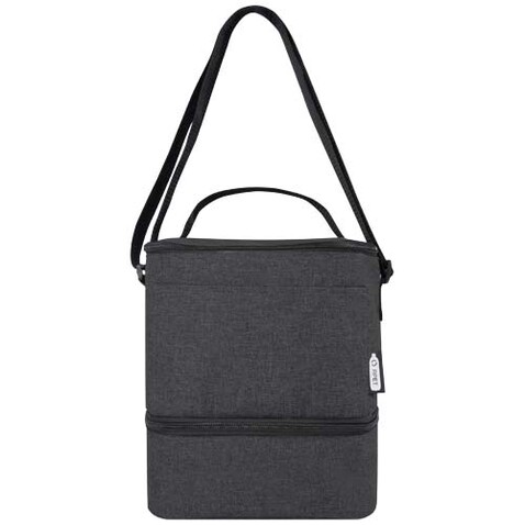 Tundra GRS rPET Lunch Kühltasche für 9 Dosen 9L, Heather Charcoal bedrucken, Art.-Nr. 12061584